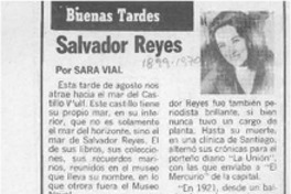 Salvador Reyes  [artículo] Sara Vial.