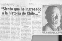 "Siento que he ingresado a la historia de Chile"  [artículo].