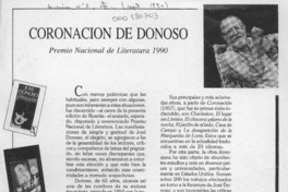 Coronación de Donoso  [artículo].