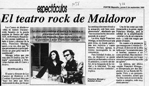 El Teatro rock de Maldoror  [artículo].
