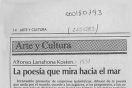La poesía que mira hacia el mar  [artículo] Eugenio García Díaz.