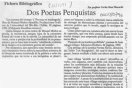 Dos poetas penquistas  [artículo] Carlos René Ibacache.