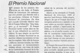 El premio nacional  [artículo] Andrés Gallardo.