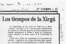 Los tiempos de la Xirgú  [artículo] Sergio Ramón Fuentealba.