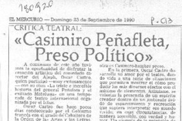 "Casimiro Peñafleta, preso político"
