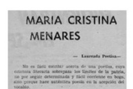 María Cristina Menares