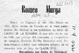 Romeo Murga  [artículo] Ratón de biblioteca.
