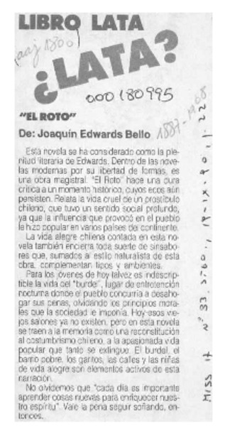 "El Roto"  [artículo].