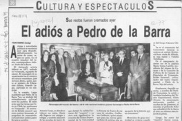 El adiós a Pedro de la Barra  [artículo] Pedro Ramírez.