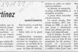 Juan Luis Martínez  [artículo] Mauricio Barrientos.