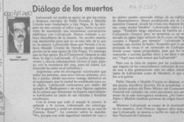Diálogo de los muertos  [artículo] Luis Sánchez Latorre.