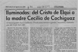 Iluminados, del Cristo de Elqui a la madre Cecilia de Cochiguaz  [artículo] Rodolfo Gambetti.