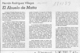 El abuelo de Matta  [artículo] Hernán Rodríguez Villegas.