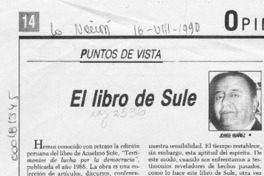El libro de Sule  [artículo] Jorge Ibáñez.