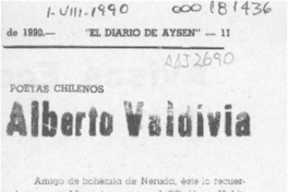 Alberto Valdivia  [artículo] Ratón de biblioteca.