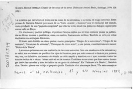 Scarpa, Roque Esteban, "Elogios de las cosas de la tierra"  [artículo] Carlos Díaz Amigo.