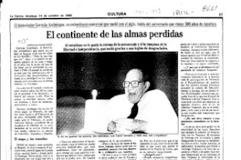El continente de las almas perdidas  [artículo] Antonio Martínez.