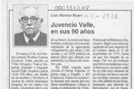 Juvencio Valle, en sus 90 años  [artículo] Luis Merino Reyes.