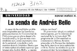 Nuevo ensayo de una bibliografía sobre Andrés Bello considerado como jurista (1978-1988)  [artículo] Alejandro Guzmán.