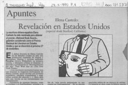 Elena Castedo, revelación en Estados Unidos