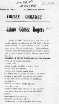 Jaime Gómez Rogers  [artículo].