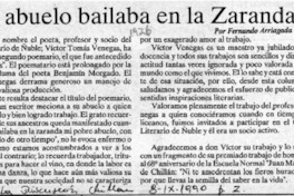 "Mi abuelo bailaba en la Zaranda"  [artículo] Fernando Arriagada Cortés.