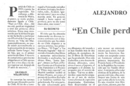 Alejandro Jodorowsky "En Chile perdí mi virginidad" : [entrevista]