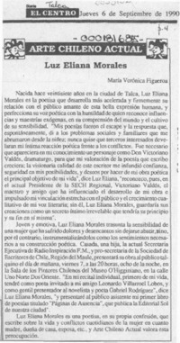 Luz Eliana Morales  [artículo] María Verónica Figueroa.