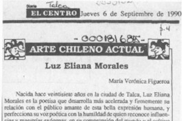 Luz Eliana Morales  [artículo] María Verónica Figueroa.