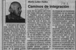 Caminos de integración  [artículo] Mario Lobos Núñez.