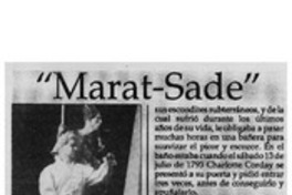 "Marat-Sade"