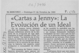 "Cartas a Jenny", la evolución de un ideal  [artículo] María Eugenia Fontecilla.