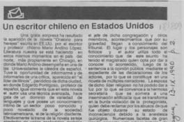 Un escritor chileno en Estados Unidos  [artículo] Enrique Cerda Santander.