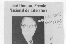 José Donoso, Premio Nacional de Literatura  [artículo].