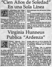 Virginia Huneeus publica "Ardenza"