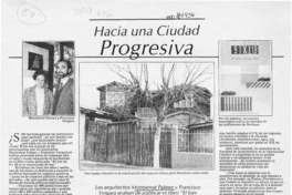 Hacia una ciudad progresiva  [artículo] Gloria Mulet M.