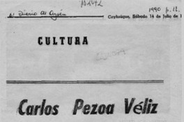 Carlos Pezoa Véliz  [artículo] Edgardo Jiménez.