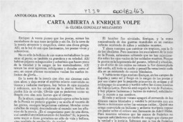 Carta abierta a Enrique Volpe  [artículo] Gloria González Melgarejo.