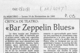 "Bar Zeppelin blues"  [artículo] Carola Oyarzún L.