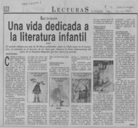 Una vida dedicada a la literatura infantil  [artículo] Héctor Velis Meza.