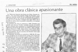 Una obra clásica apasionante  [artículo] Adolfo Ibáñez Santa María.