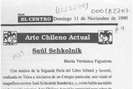 Saúl Schkolnik  [artículo] María Verónica Figueroa.