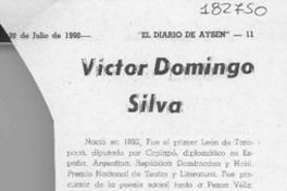 Víctor Domingo Silva  [artículo] Ratón de biblioteca.