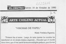 "Víboras de papel"  [artículo] María Verónica Figueroa.