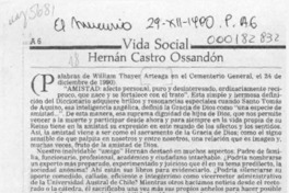 Hernán Castro Ossandón  [artículo] William Thayer Arteaga.