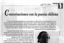 Conversaciones con la poesía chilena  [artículo].