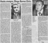 Hasta siempre, Diego Barros Ortiz