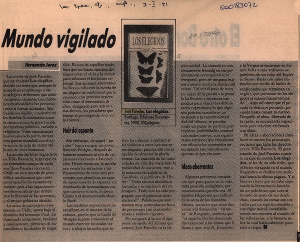Mundo vigilado  [artículo] Fernando Jerez.