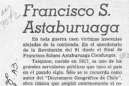 Francisco S. Astaburuaga  [artículo] Miguel Laborde.