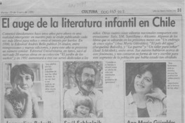 El Auge de la literatura infantil en Chile  [artículo].